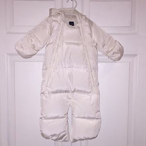 Baby Gap Infant Prima Warmest Snowsuit Bunting Bag Size 0-3 Months Ivory…